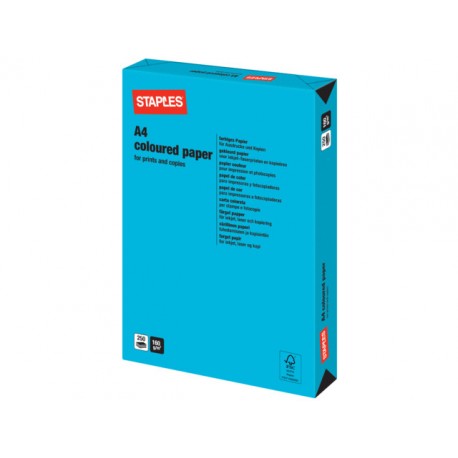 Papier SPLS A4 160g azuurblauw/pak 250v
