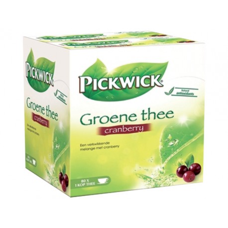 Thee Pickwick groen cranberry/pak 4x20