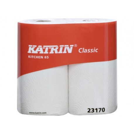 Keukenrol Katrin 2L 26x23cm wit/pk 2