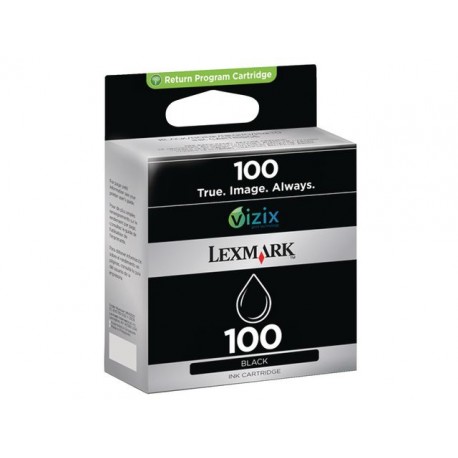 Inkjet Lexmark 100 Return 14N0820E zwart