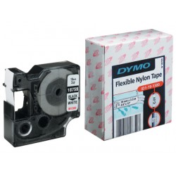 Tape Dymo Rhino 19mm nylon wit