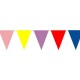 Vlaggenlijn PE 20 meter assorti kleuren