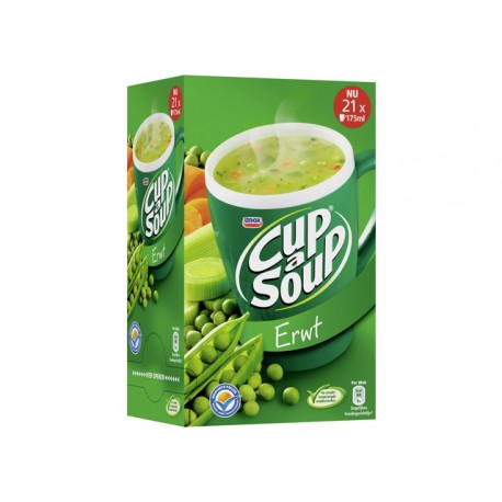 Soep Cup-a-soup Unox erwten/doos 21