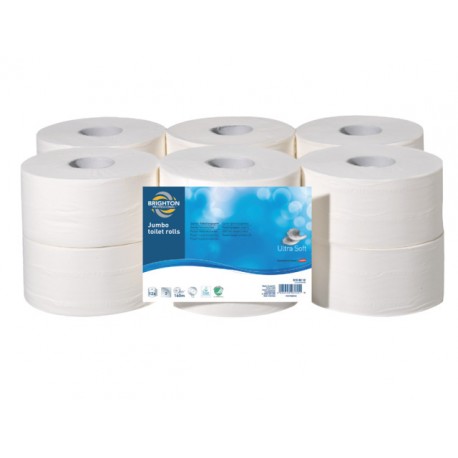 Toiletpapier BRPR jumbo 2lg wt/pk12x160m
