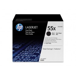 Toner HP CE255XD 2x12,5K zwart/doos 2