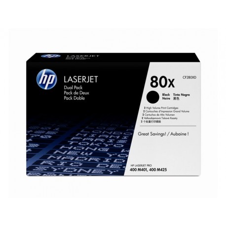 Toner HP CF280XD 2x6,9K zwart/doos 2