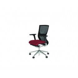 Bureaustoel Prof Chair 105 rood/zwart