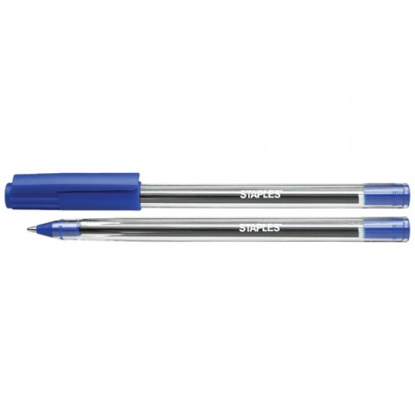 Balpen SPLS Crystal 0,7 mm blauw/pak 50