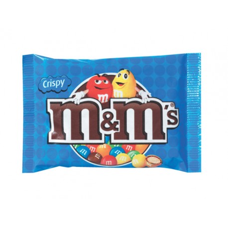 Chocoladesnack M+M 36g crispy/pak 24