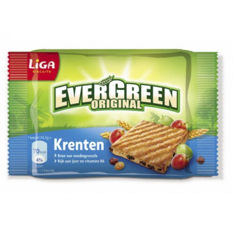 Biscuit Liga Evergreen krenten /pk24
