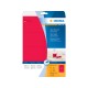 Etiket ILC 99x68 neon-rood/pak 160