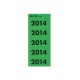 Jaaretiket Leitz 2014 groen/pak 100