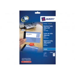 Visitekaart Avery I 85x54 260g mat/pk 80