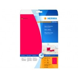 Etiket Herma ILC 210x297 neon rood/pk 20