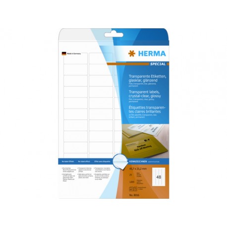 Etiket Herma LC 45,7x21,2 transp/pk 1200