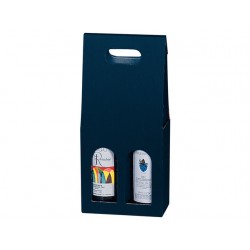 Geschenkbox 2fles 2g-krtn blauw/pk20