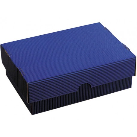 Geschenkds+d 362x264x87 rib-blauw/pk20