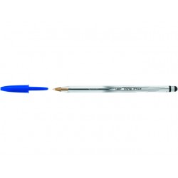 Balpen/Stylus BiC Cristal 0,4 blauw/ds12