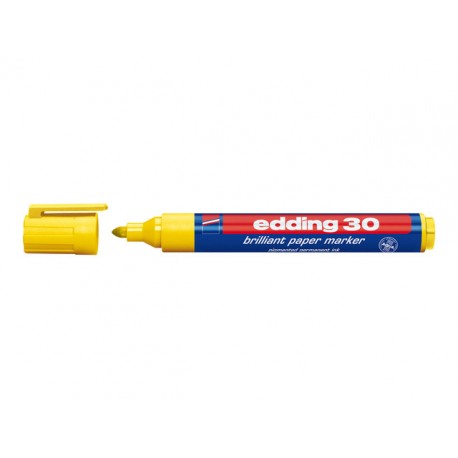Permanent marker 30 1,5-3mm geel/ds 10