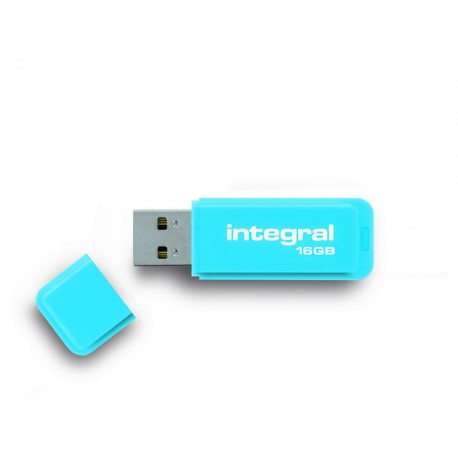 USB Stick Integral flash neon blauw 16GB