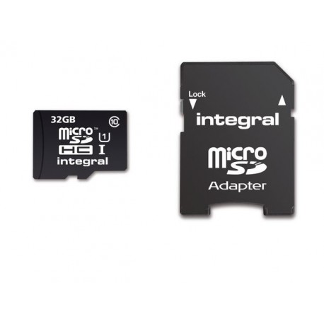 Geheugenkaart Integral MicroSDHC+Ad 32GB