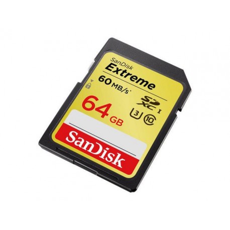 Geheugen Sandisk SDHC Extreme CL10/64GB