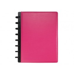 Notitieboek ARC A4 lijn leer roze