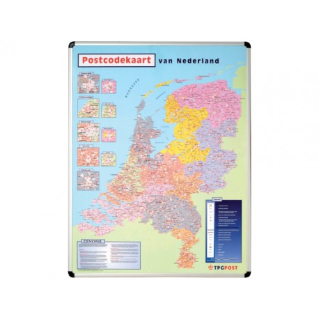 Kaart nobo magnetisch Nederland postcode
