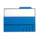 Soufletmap Secolor met tab A4 blauw/pk10