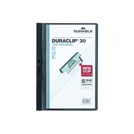 Klemmap Duraclip A4 3mm zwart/doos 25