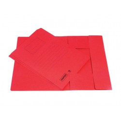 Stofklepmap SPLS folio 250g rood/doos 25