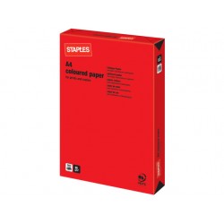 Papier SPLS A4 80g rood/pak 500v