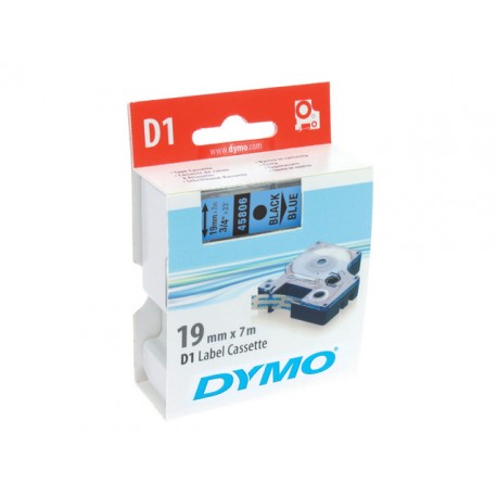 Tape Dymo 45806 19mm zwart/blauw