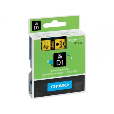 Tape Dymo 45018 12mm zwart/geel