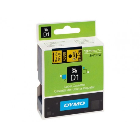 Tape Dymo 45019 12mm zwart/groen