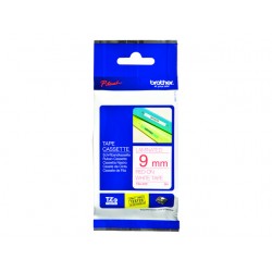 Tape P-Touch TZ-222 9mm rood op wit