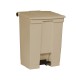 Afvalemmer Step on 68L beige