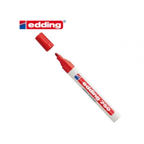 Lakmarker edding 750 2-4 mm rood/doos 10