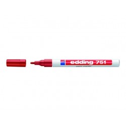 Lakmarker edding 751 1-2 mm rood/doos 10