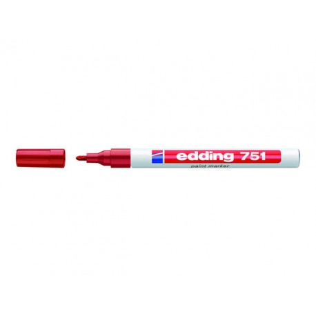 Lakmarker edding 751 1-2 mm rood/doos 10