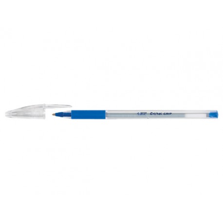 Balpen BIC Cristal Grip M blauw/doos 20