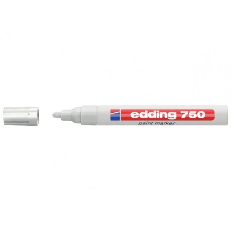 Lakmarker edding 750 2-4 mm wit/doos 10