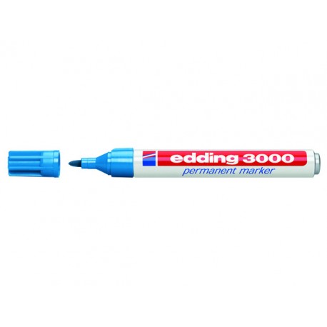 Permanentmarker edding 3000 l.blauw/ds10