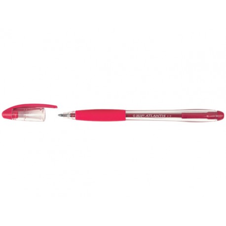 Balpen BIC Atlantis Stic M rood/ds 12