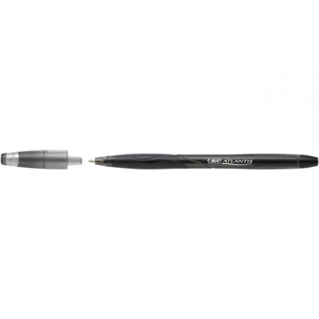 Balpen BIC Atlantis Stic M zwart/ds 12