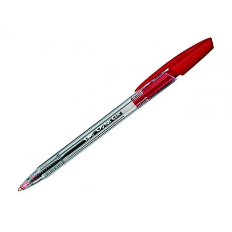 Balpen BIC Cristal Clic M rood/doos 20