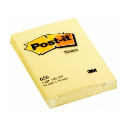 Notitieblok Post-It 51x76mm geel/pak 12
