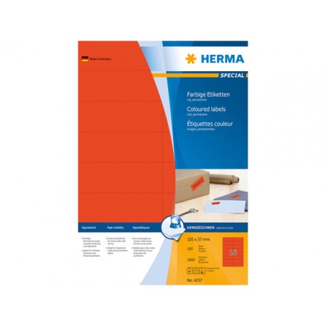Etiket Herma ILC 105x37 rood/pk 1600