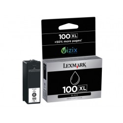 Inkjet Lexmark 100XL HC ret.prog. zwart