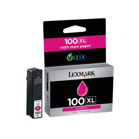 Inkjet Lexmark 100XL HC retprog. magenta